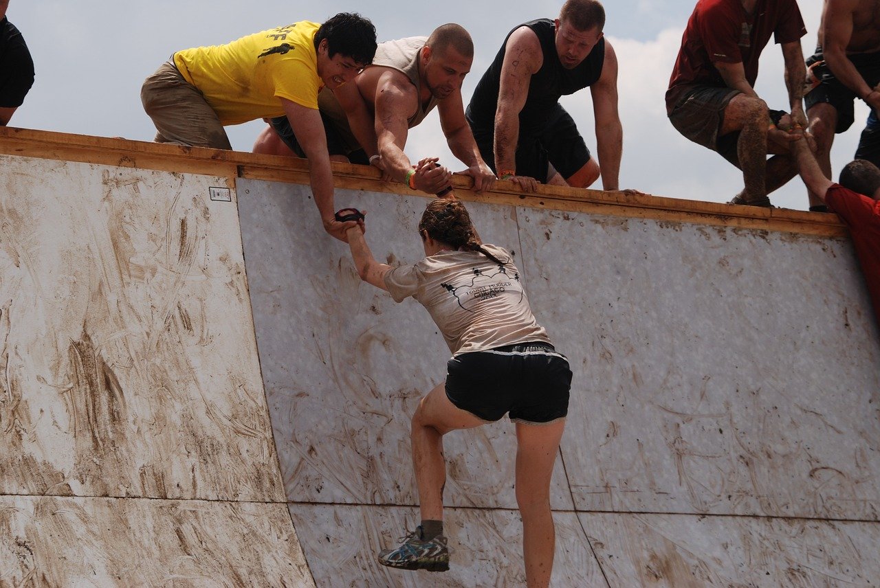 girl, mud, run